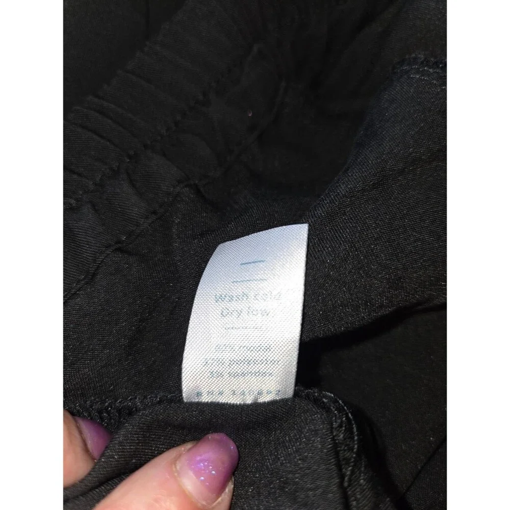 Marine Layer Re-Spun Allison Cropped Ankle Pants, Black, Size Medium